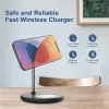 Chargers 2 in 1 Magnetic Wireless Charger Stand Holder Desktop Mobile Phone Charging Station Dock For iPhone 15 14 13 12 Pro Max AirPods