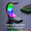 Laddare 5in1 RGB Atmosphere Light 15W Magnetic Wireless Charger för iPhone XS XR 11 12 13 14 Pro Max Airpods Pro Apple Watch Stand