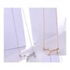 Pendanthalsband Pendanthalsband 12 Constellation Zodiac Sign Necklace Horoskop Zircon Korean Jewelry Star Galaxy Libra Astrology Dhtt2