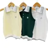 Vestes Summer Women's Golf Sweater Vest sans manches Vneck tricot en tricot tricot