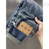 Männer Jeans Designer vier Jahreszeiten machen die koreanischen Mode schlanke Leggings elastischer Freizeithosen schütteln Ton H124