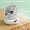 Altri elettrodomestici Nuovo ventilatore desktop pieghevole vibrazione testa elettrica ventola di ricarica portatile mini rumore basso vento forte vento a 3 marce