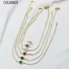 Pendanthalsband 5 Piecestennis Chain Zirconia Chains Halsband Crystal Jewelry Elegant Women Gift 52659