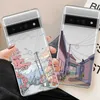 Cell Phone Cases Japan Anime Landscape phone Case for Pixel 7a 7Pro 6a 6 6Pro 8 Pro 5G Clear Scenery Covers Fundas Skin