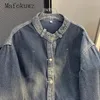 Herrenjacken Frühling Autumn Retro Nische Denim Jacke Mode gewaschener verzweifelter lässiger Arbeitspeudie Männer tops männliche Kleidung