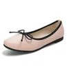 Scarpe casual Flat Female Princess Style Square Head Single Spring e Autunno Bottiera poco profonda