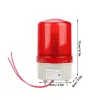 Lamp DC12V/24V/220V Red Rotating Warning Light Lamp Warning Light Beacon for Industrial Garage door gate indicator light