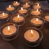 Świece uchwyt świąteczny szklany tealight mały przezroczysty nordycki cylinder ślubny pofor candelabro dekoracja domu