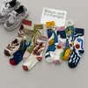 Herensokken Kenpleeg Cotton Sports Sokken Personaliseerde Sokken Tidal Socks Graffiti Middle Letter Fashion Ins Aviation YQ240423