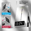 Chargers Alarm Clock Fast Charging RGB Wireless Charger for iPhone 15 13 Dock Station for Apple Watch S9 AirPods Pro LED Digital Holder