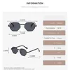 Güneş Gözlüğü Aksesuarları Kadın Açık Moda Gözlükleri Erkek Gözlük Polygon Unisex UV400 Metal AE1289 240409