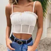Camisoles & Tanks Wooden Ear Small Sling Outer Wear Bottoming Shirt Mesh