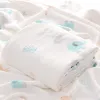 Définit la couverture pour bébé pour le nouveau-né en bambou en bambou en coton en mousseline en mousseline enveloppe pour la literie bébé en nourrisson Chaussure de bain 4 couches