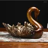 Dekorativa figurer europeisk typ klassisk snidad fruktplatta vardagsrum te bordsdekoration ornament kreativa hushåll torkas