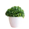 Decorative Flowers Simulated Plant Bonsai Decorations Flower Ball And Grass Potted Home Decoration Accessories Pseudo