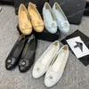 Designer Ballet Flats Sandaler Woman Shoes Loafers Espadrilles Argyle Channel Fisherman Shoes Leather Woman Shoes Luxe Quilting Pure Hand Sying Flats Luxury