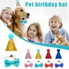 Vêtements pour chiens 1 set couvre-camais pour animaux de compagnie chapeau à paillettes paillettes décor de décoration de chiot chapeau accessoire costume costume chat p0s3