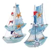 Figurines décoratives 15 cm de style méditerranéen marin nautique navigation navire navire artisanat décoration de maison