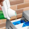 Boîtes à linge étanche à laverie à blanchisserie Dispecteur de rangement en poudre Clear à lavage en poudre Conteneur de liquide avec bocal de couvercles