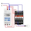 Lagringspåsar sinotimer tm919a-2 programmerbar digital tidsbrytare relä timer kontroll AC 220v 16a din järnvägsmontering