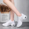 Casual Shoes Modern Dancing Women's Soft Sole Mesh Breattable Surface Mid-Heel Square Dance Ladies Vulkanised