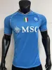 Soccer Jerseys Men's Tracksuits 23/24 Napoli Home Jersey Player Edition Football Match Team peut être imprimé avec