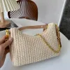 Nylon Straw Bags Shoulder Bags Handbags Purses Designer Crossbody Lady Hobos Underarm Bag Woman Chain Baguettes Small Totes uettes