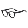 Lunettes de soleil Frames verres noirs acétate épais Big face carré tortue tortue rétro Eyeglass Men Eyewear avec emballage complet