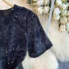 Robe de style célébrité haut de gamme 2024 Nouvelle robe à balle petite robe brodée de luxe claire brodée