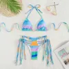 Nieuwe Fringe Swimsuit Bikini Bikini Split Body Bikini Swimsuit voor vrouwen