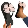 Slippers Bow Fashion Ladies Use Clip-Toe Flip Water