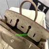 Bolsas Bk de cuero de avestruz genuinas 7a Calidad Handswn Luxury Africa KK Handheld Womens Gray Botón tiene logotipo HBTESN