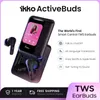 Fones de ouvido Bluetooth, do ActiveBuds, os primeiros fones de ouvido do TWS do mundo com fones de ouvido Smart SystemTouchscreen