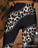 Leggings da donna Stampa leopardo Stampa ad alta vita Donne allineate Donne Sexy Slim Ski Skinny Lunghezza Pantaloni a matita casual