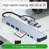 Hubs 8in2 USB Hub 3.0 USB C Hub Dock Station 5Gbit / s Hochgeschwindigkeitsübertrag