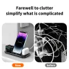 Chargers Wireless Charger Stand Pad For iPhone 14 13 12 11 X 8 Apple Watch 3 in 1 Fast Charging Dock Station for Airpods Pro iWatch 8 7