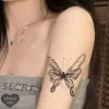 Tatuaże motyl wzór ziołowy dyspozytorato z naklejka wodoodporna damska trwałe naklejki mody pokrywające blizny symulowane tatuaż