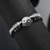 Brins 2023 Nouvel meilleur ami Bracelet de couple 2 correspondant yin yang corde ajusté bracelet amitié relation garçons filles bracelet