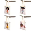 Sacs à provisions mignonnes Afrique enfant bébé décontracté Bag Sac Cartoon Girl