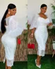 Vestidos casuais vestido de renda mulher grande tamanho branco 2024 África mais saia