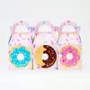 Gift Wrap 3pcs Wedding Candy Box Donuts Kids Birthday Favor Baby Shower Kraft Boxes