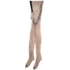 Huile sexy à l'huile brillante Imprimé de points brillants hommes transparents Stockage avec collants collants Fetish Pantyhose plus taille