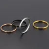 Groupes 24 mm anneaux classiques en acier inoxydable pour femmes hommes simples mode titane punk couple anneaux de mariage bijoux accessoires