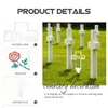 Garden Decorations Cemetery Insert Outdoor Decored Decorative Stake Courtyard Plug Ground Ornaments Lawn