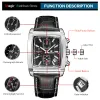 Watches Megir New Casual Brand Watches Men Hot Fashion Sport Wristwatch Man Chronograph Leather Watch For Manlig lysande kalendertimme