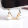 Cell Phone Anti-Dust Gadgets Pearl Dust Plug Charm Kawaii Phone Anti Dust Cap Earphone Jack Charge Port Plug For iPhone Usb C Dust Protection Stopper Y240423