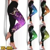 Legginsy dla kobiet Drukuj 3D for Fitness Jeggings chuda trening gimnastyczna