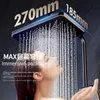 Banyo duş setleri beyaz gri banyo duş tam set siyah küvet duş sistemi yağmur basınçlı dijital led duş setleri sıcak soğuk duş musluğu T240423