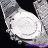 AP Wrist Watch 26331BC Purple Cadran avec cadran en or mat 41 mm et montée en médaille en or blanc 18 carats