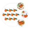 Decorazione per feste 10 pezzi simulazione di frutta arance modelli artificiali Scena vegetale per adornare schiuma
